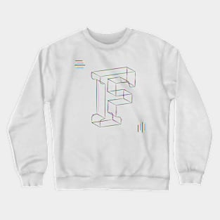 F - cmyk strokes Crewneck Sweatshirt